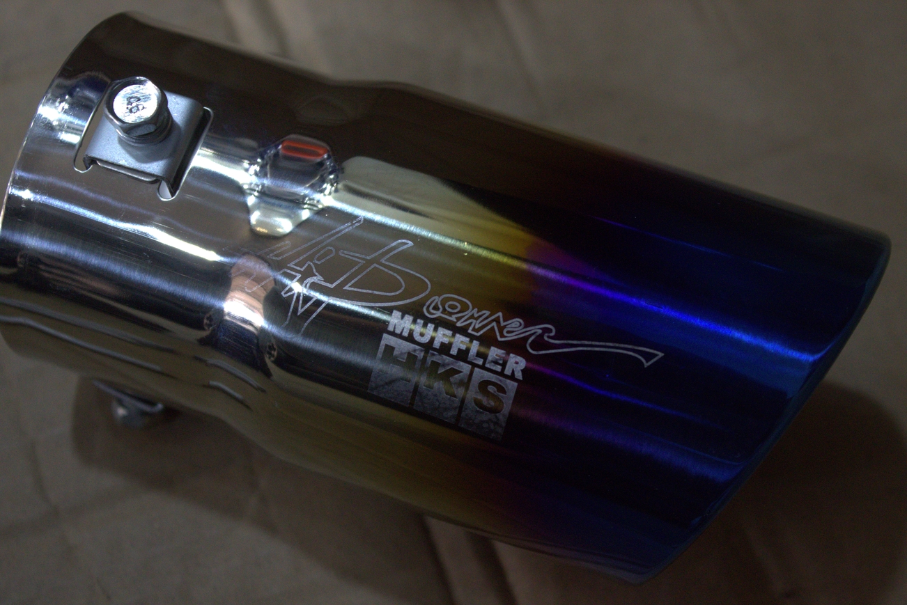 HKS single tip exhaust muffler